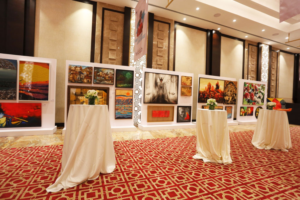 Trade show exhibition setup