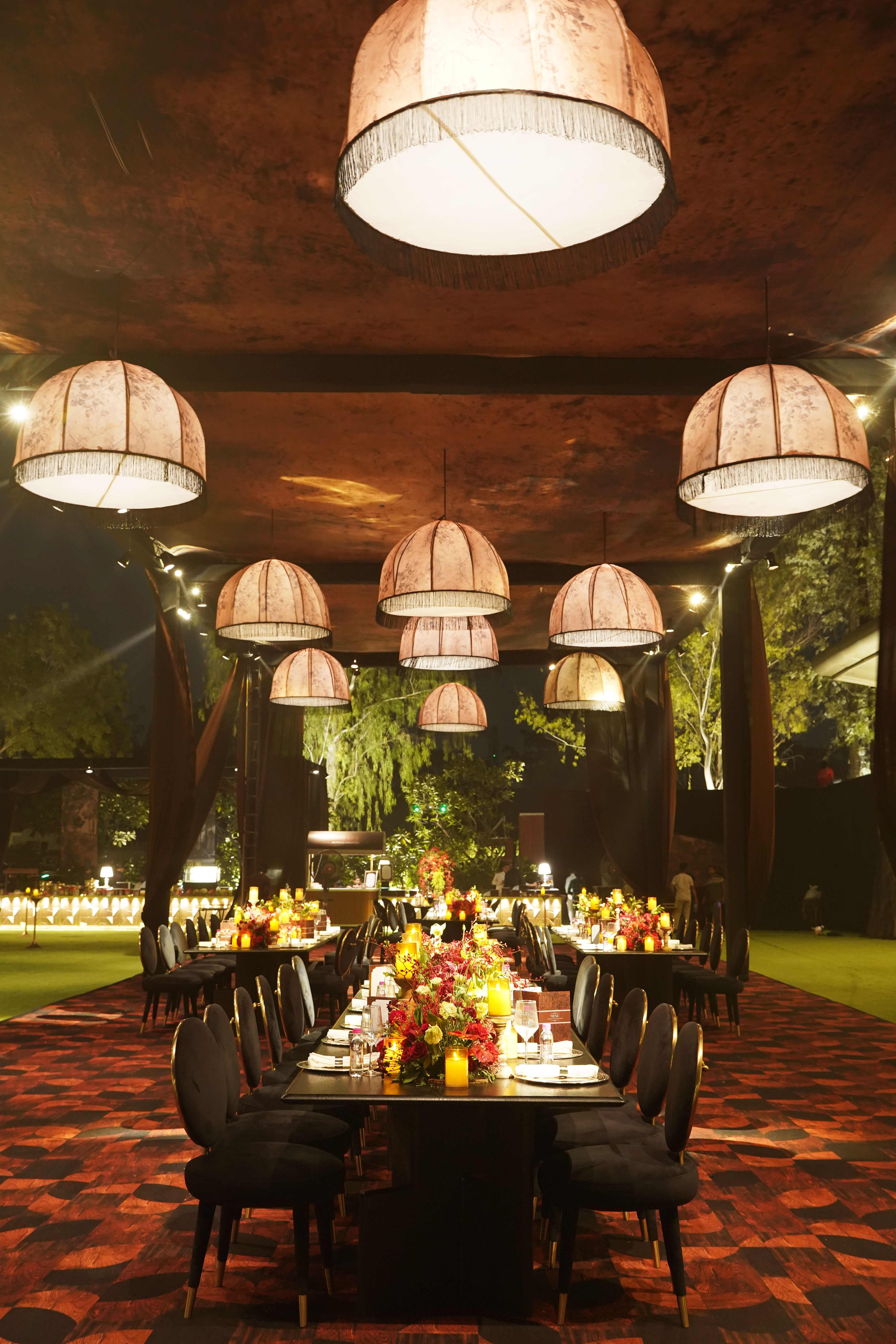 Outdoor mandap decoration
